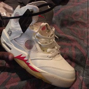 Jordan’s off white 5s brand new